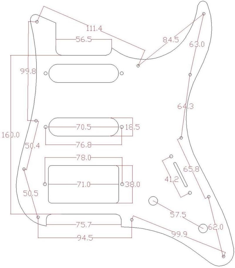 KAISH Guitar HSS Pickguard and Tremolo Trem Cover Back Plate fits Yamaha PACIFICA Guitar White Pearl - Image 3